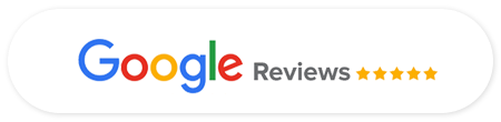 Five-star Google reviews badge